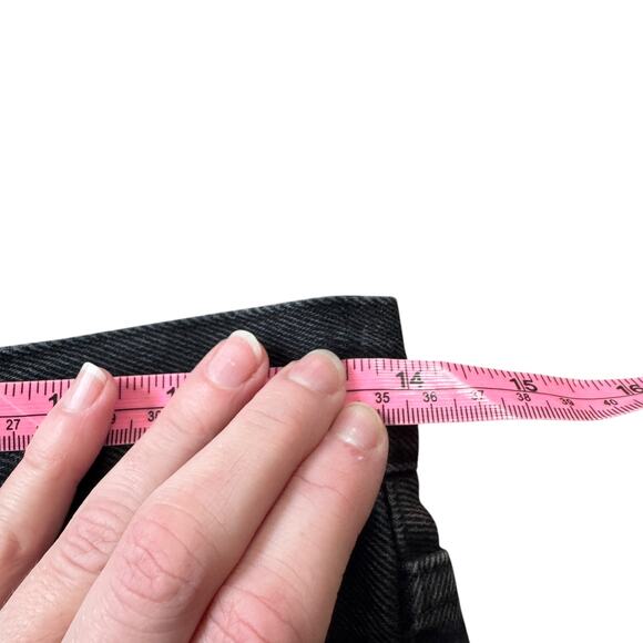 NEW AGOLDE 90s Mid Rise Loose Fit Jean Smokestack Distressed Black - Picture 10 of 12